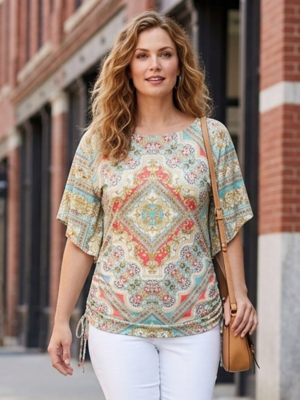 ⭐️ 5 for 20$! ⭐️ Style and Co Paisley Print Top with Dolman Sleeve